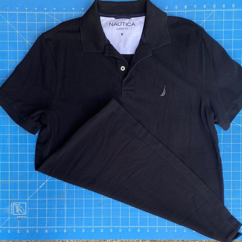 Nautica Men's Classic Black Polo
